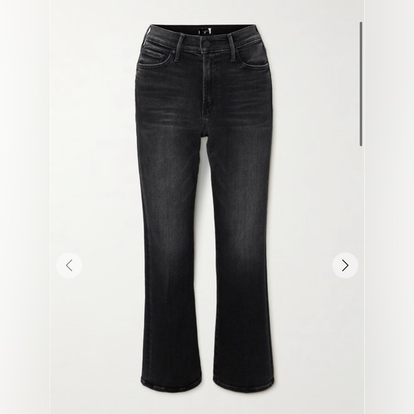 MOTHER Denim - MOTHER The Outsider Flood cropped mid-rise bootcut jeans